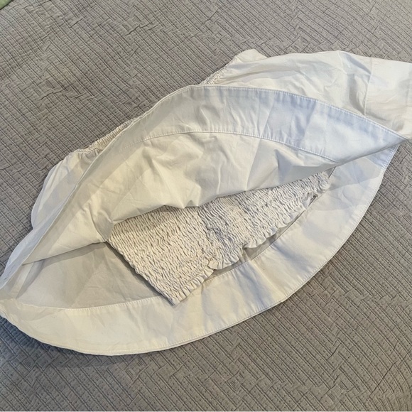 Wilfred White Poplin Strapless Top - Picture 5 of 5